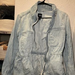 Gap Stripped Jean Jacket